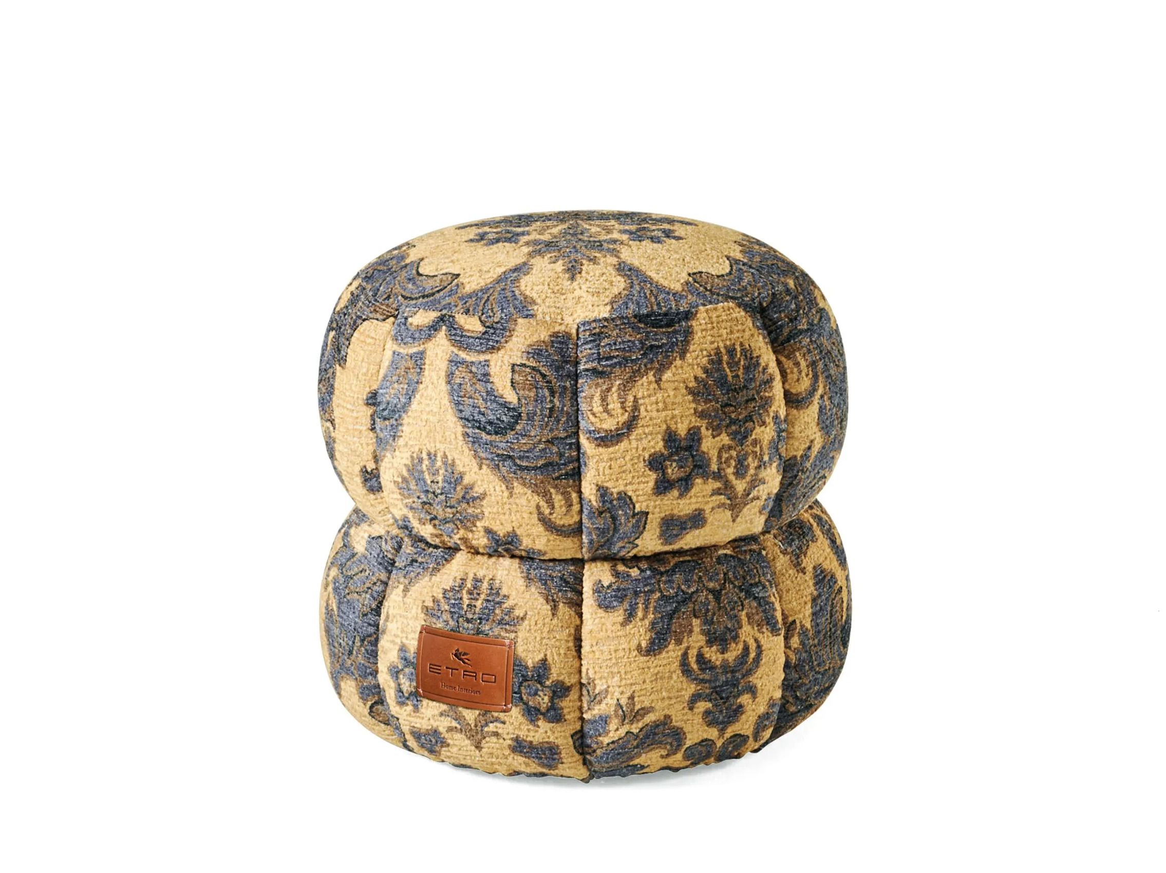 Круглый пуф из ткани ETRO Home Interiors Quiltana ARCH-00126530 - Вид №2