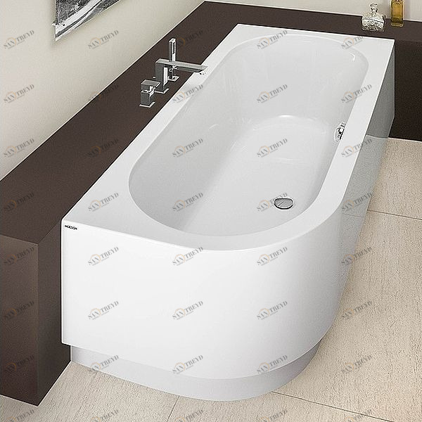 Ванна угловая HAPPY D 180x80 см с аэромассажем Deluxe HOESCH Happy D 6486