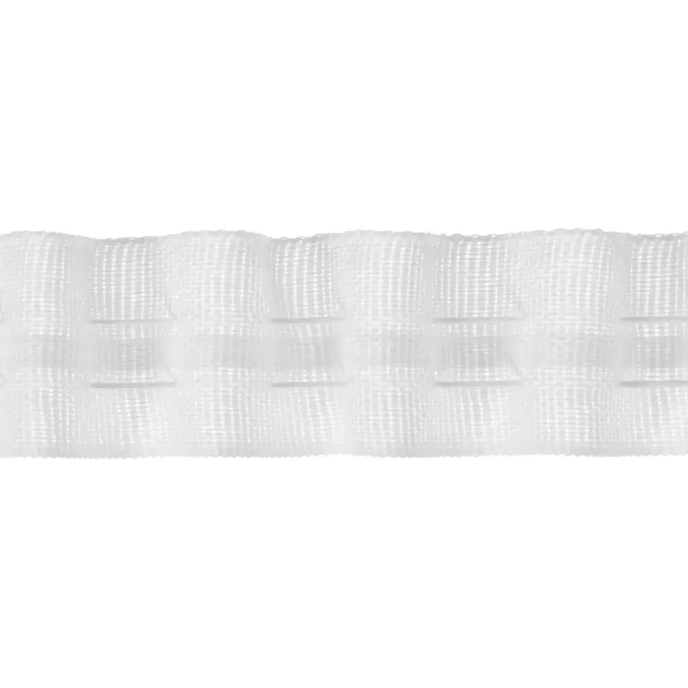Лента шторная 25 мм цвет матовый белый ТОРГОВЫЙ ДОМ ТЕКСТИЛЬ STLM-2071875 - Вид №3