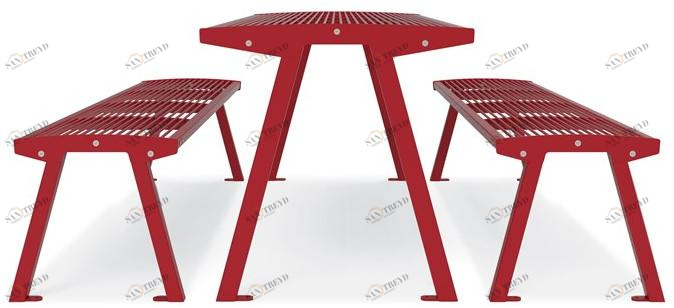 City Design Прямоугольный стол для пикника из стали Noale Noale ta-m