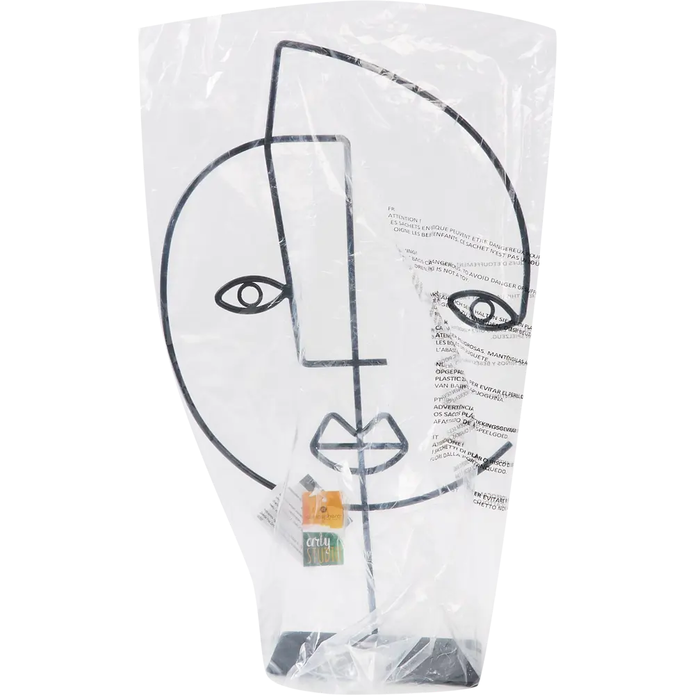 Изделие декоративное настольное Лицо металл черное 38 см Atmosphera STLM-2062103 - Вид №2