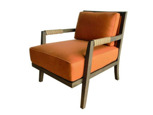 Съемное кожаное кресло с подлокотниками