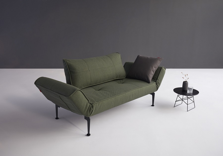 Кушетка Zeal с подушкой и ножками Laser, тёмно-зеленая Innovation Living ZEAL562LASER - Вид №5