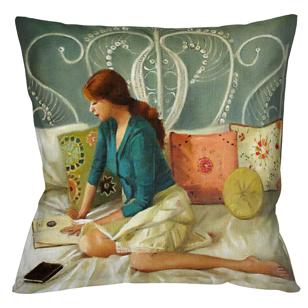 524484997 Арт-подушка «Роман с книгой» Object Desire 