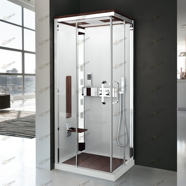 Душевая кабина NEXIS 1 A90 HAMMAM Novellini NEXIS цвета тик, с низким душевым поддоном NEXA90M51KT