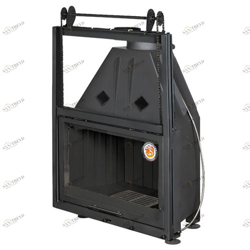 Каминная топка Экокамин АЛЬФА 800КВ с контргрузом 5852