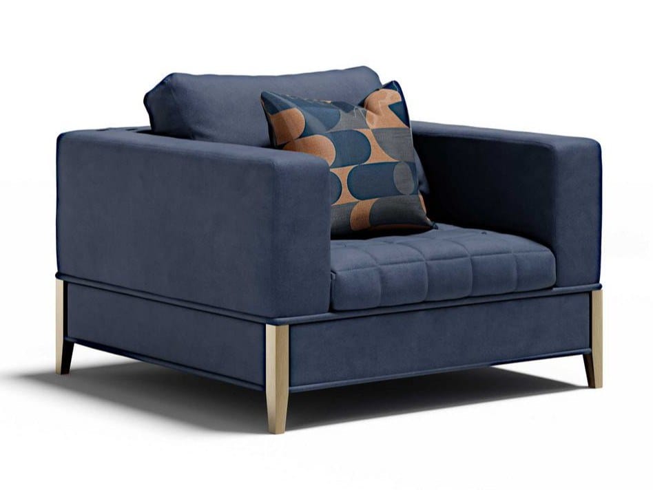 Бархатное кресло с подлокотниками Capital Collection ARCH-00134871