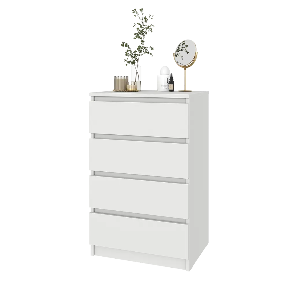 Комод 4 ящика 40.4x82x13.2 см ЛДСП цвет белый Santreyd STLM-2134120 - Вид №3