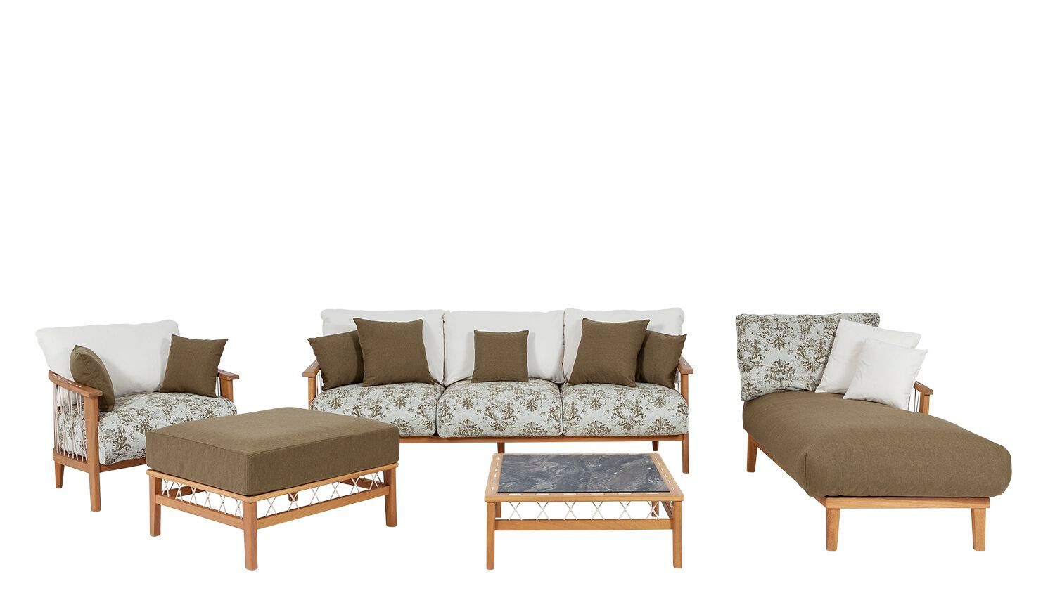 Садовое кресло с подлокотниками с основанием iroko Rever ARCH-00076645 - Вид №1