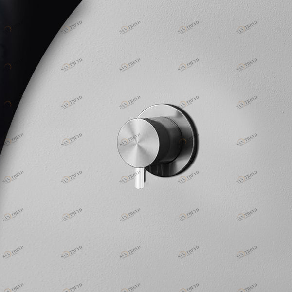 Девиатор трёхрежимный матовая сталь с белой ручкой Toki Radomonte TKI11SCIL21