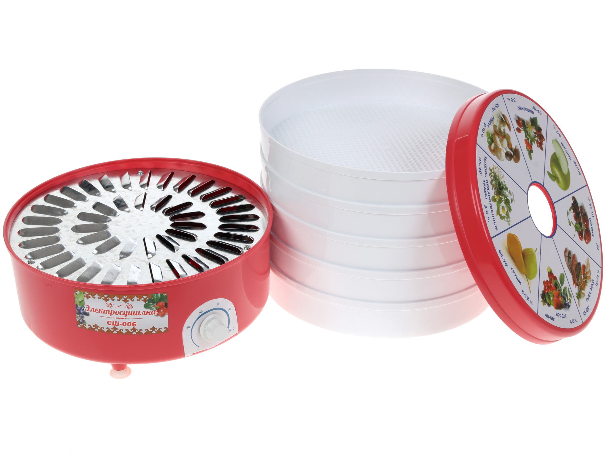 1123105 Сушилка для овощей и фруктов Чудесница СШ-006 белый STDN-0049227 - Вид №6