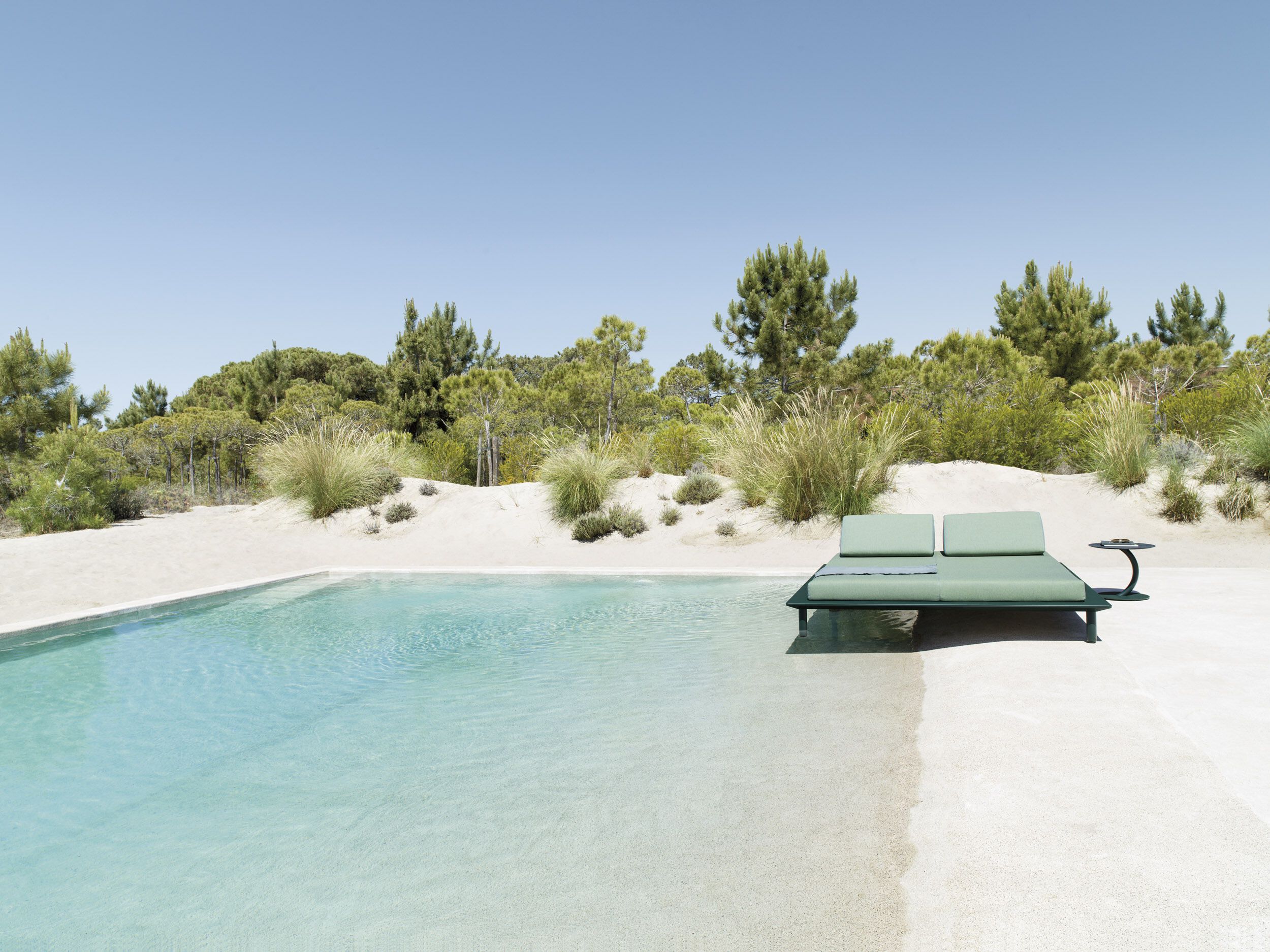 Садовая кровать из акриловой и алюминиевой ткани Varaschin Sunmoon ARCH-00031293 - Вид №3