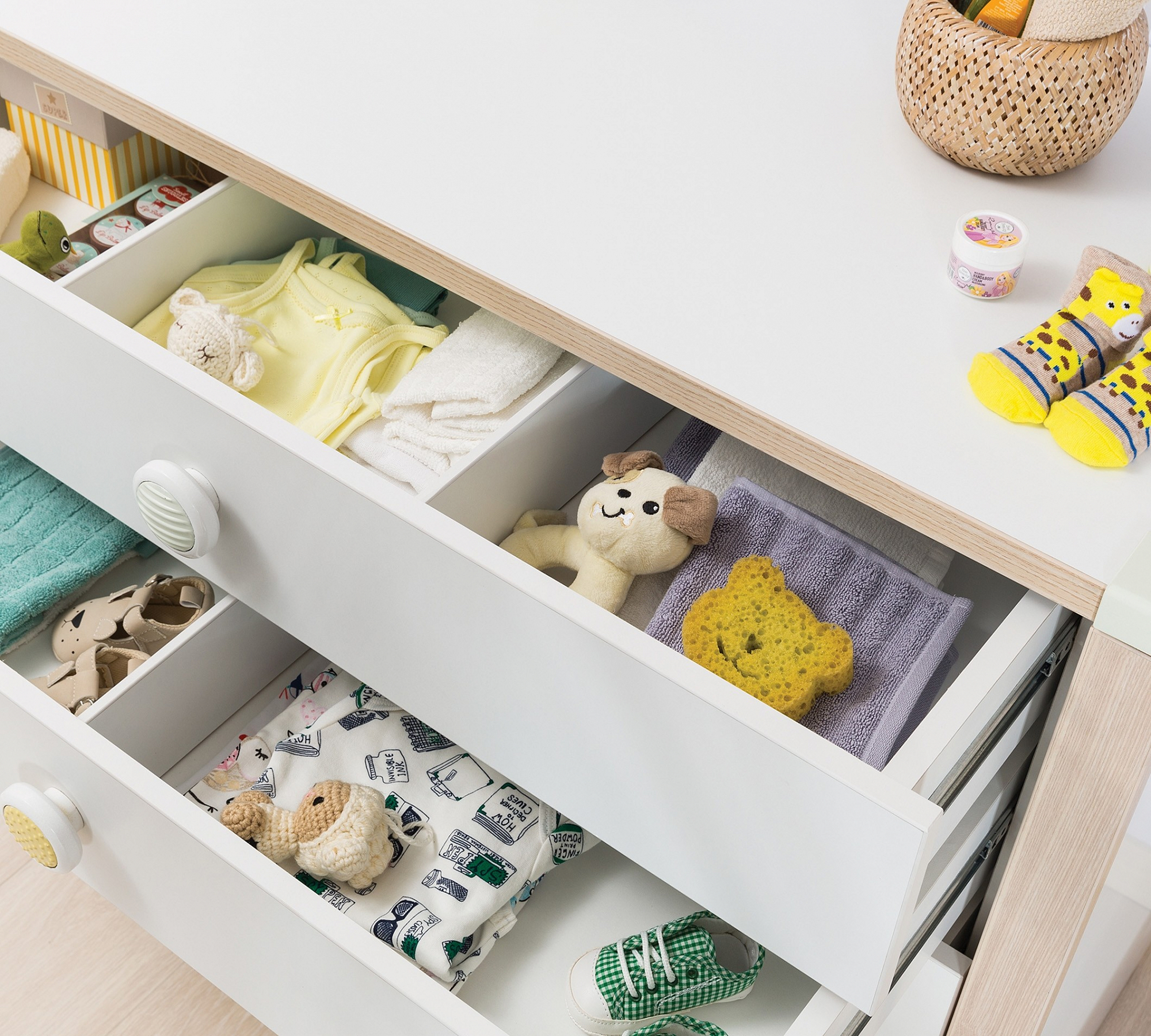 Комод детский белый с 4 ящиками Montessori CILEK MONTESSORI 00-3832248 Белый Santreyd  - Вид №3