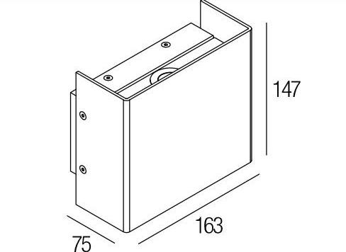 Flexalighting Светодиодный настенный светильник для улицы из алюминия sun-id-1350947 - Вид №2