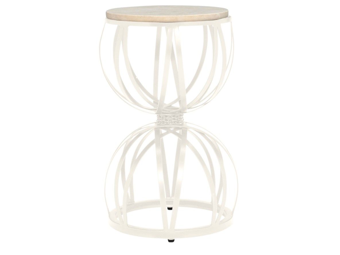 Круглый стол из смолы и нержавеющей стали JANUS et Cie ARCH-00085496 - Вид №2