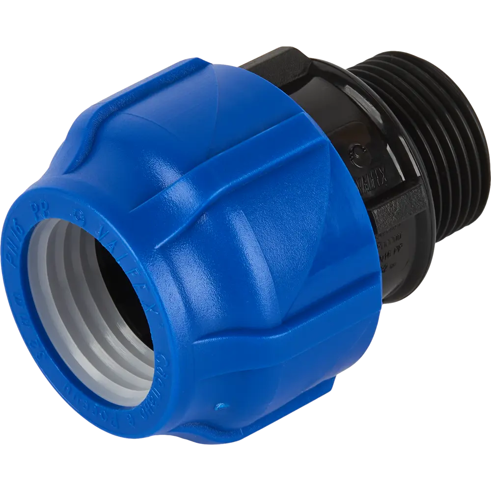 Муфта комбинированная ПНД Valfex 1"x32 мм НР 121001132100 STLM-2007018