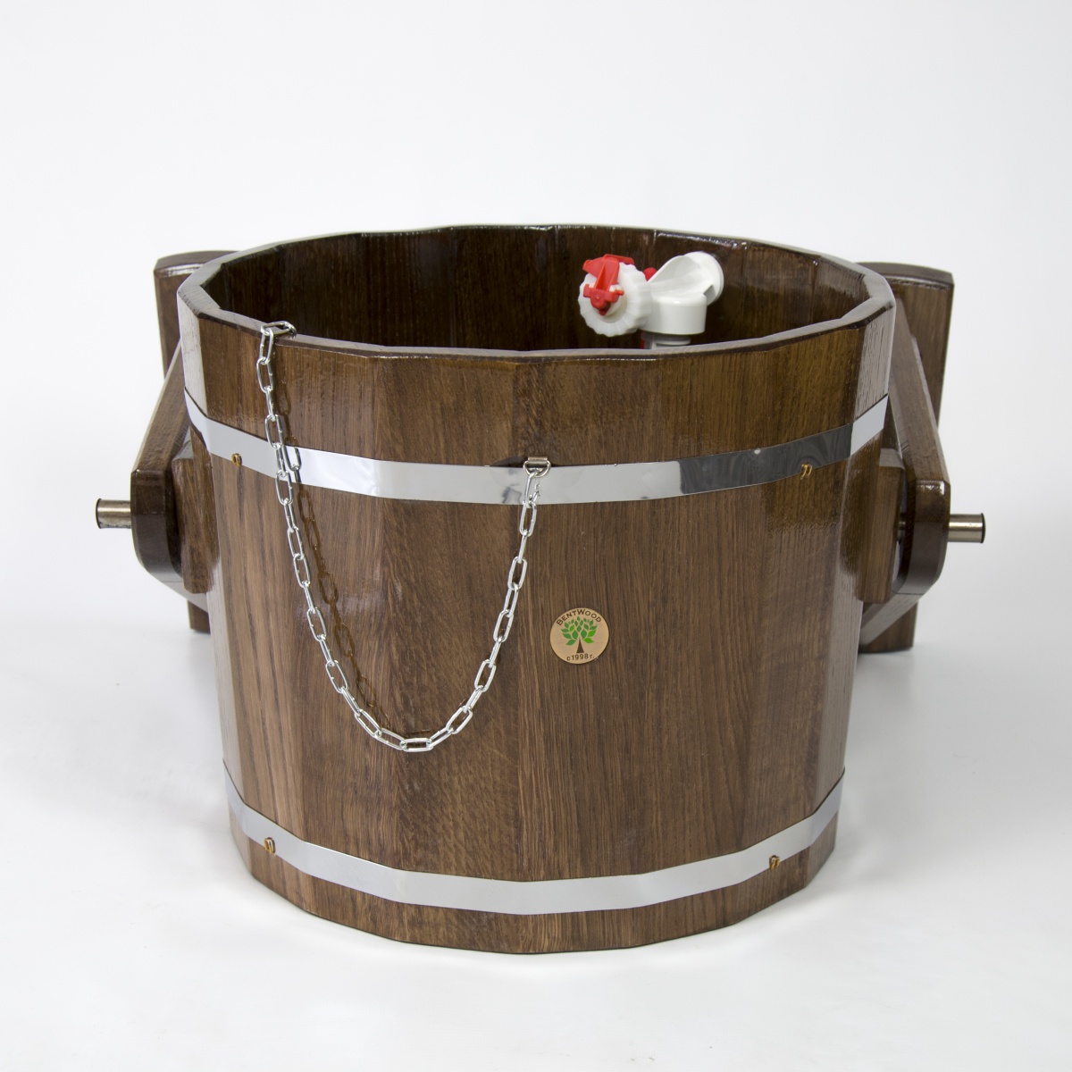 150 Обливное устройство из дуба 20 литров (дуб морёный) Alyarus  - Вид №2