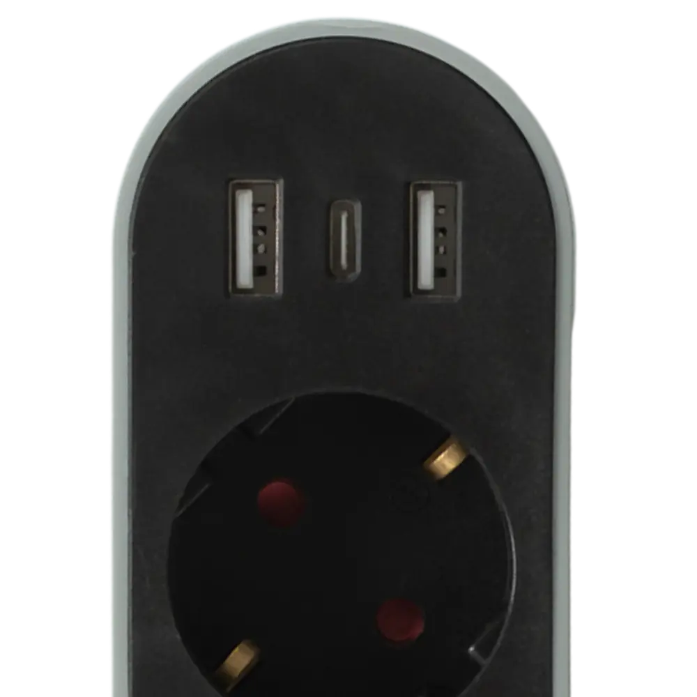 Удлинитель бытовой Skybeam 3 розетки + USB, 3 м, черный 89376450 STLM-1574904 - Вид №3