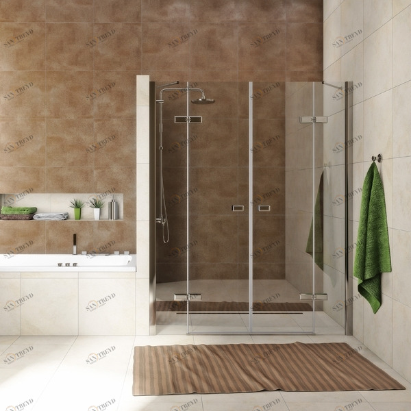 Душевые двери в нишу 240x200 GK-864P стекло прозрачное 6 мм GUTEWETTER TREND DOOR 240X200GK864P
