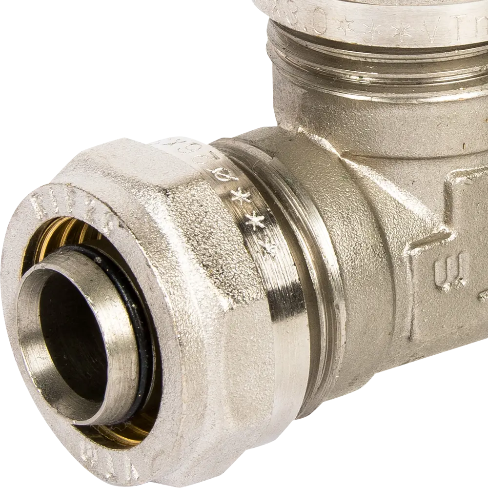 Тройник переходной Valtec 32x26x26 мм никелированная латунь VTM.331 STLM-2202739 - Вид №2