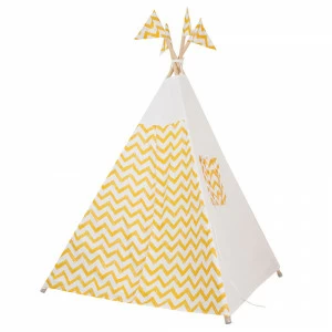 Вигвам Yellow Zigzag с окном,карманом и флажками VAMVIGVAM YELLOW ZIGZAG 281907 Желтый