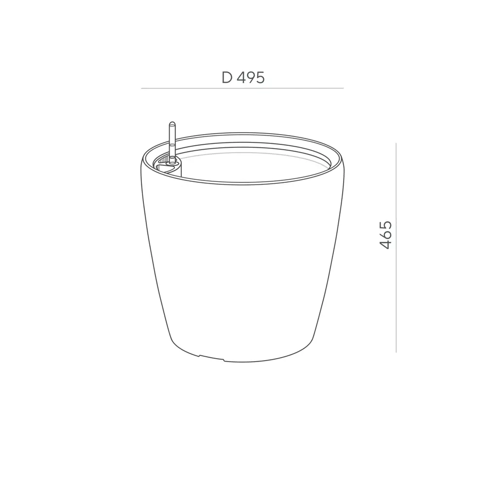 Кашпо для цветов Ola Dom Deluxe 42 л мокко Santreyd STLM-2128968 - Вид №1
