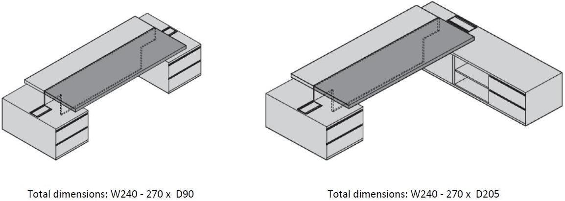 ESTEL GROUP Угловой стол с системой управления кабелями sun-id-1443615 - Вид №6