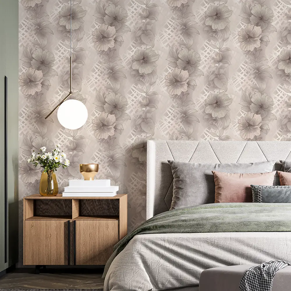 Обои флизелиновые Palitra Life Madagascar темно-бежевые 1.06 м 71777-25 STLM-2019741 - Вид №2