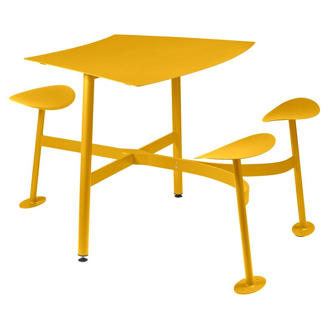 3-местный квадратный модульный стол со встроенными сиденьями Fermob Bolder ARCH-00089159 - Вид №25