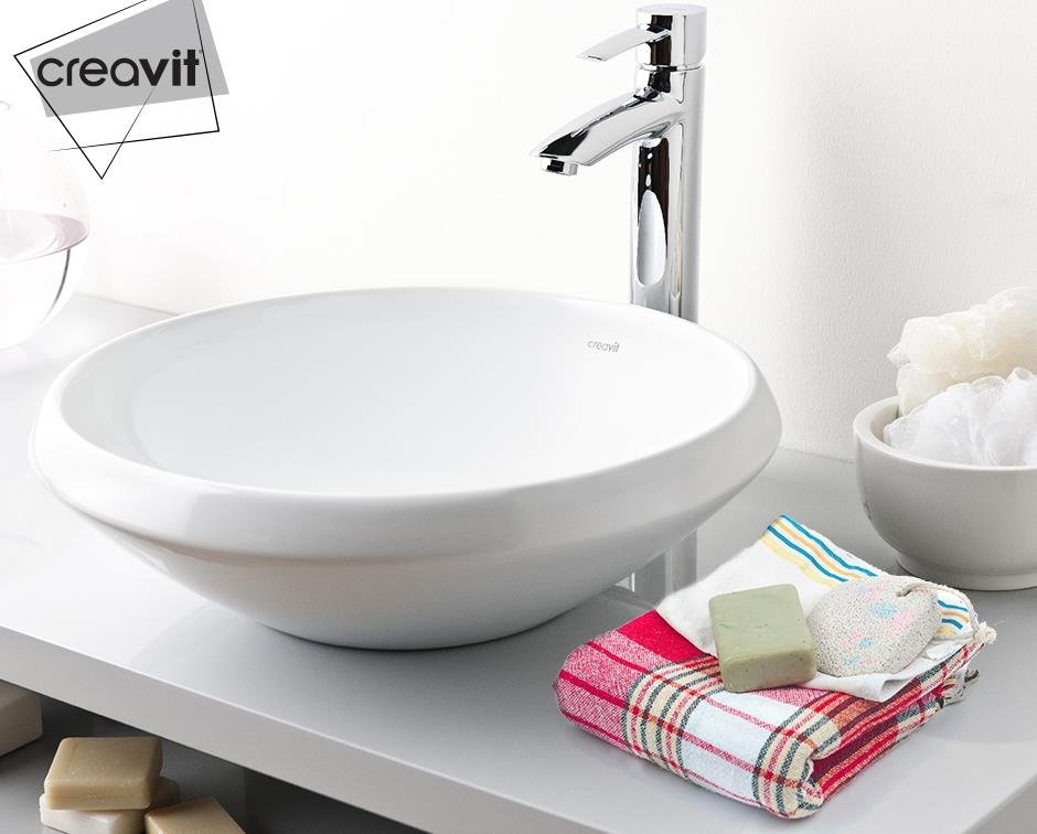 MN045-00CB00E-0000 Раковина MN045 мебельная (45см) Creavit  - Вид №1