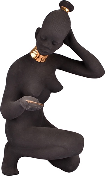 10618103 Дулевский фарфор Скульптура "Утро Африки" Фарфор 