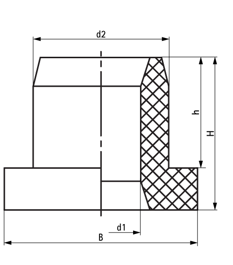 2801000300 VibraTek® SA-2 Silent Absorber silent rubber absorber for isolating metal to metal contact walraven  - Вид №1