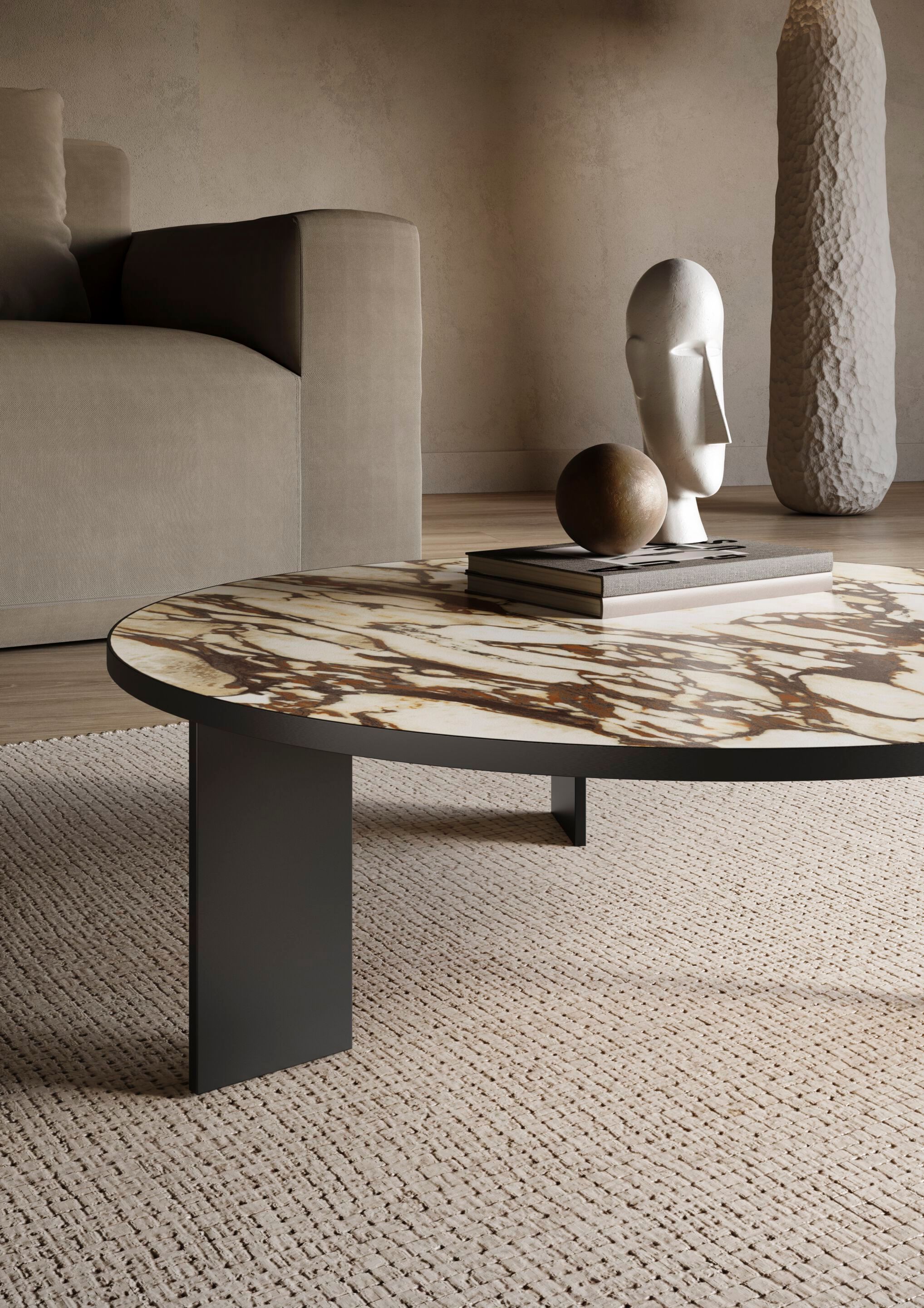 Круглый журнальный столик из керамогранита Casalgrande Padana Convivialis ARCH-00086891 - Вид №2