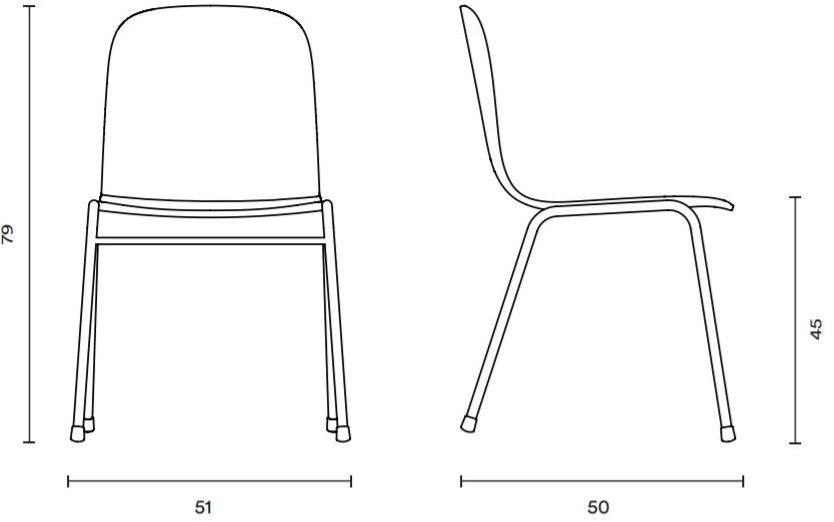 Hem Штабелируемый стул из стали и дерева Touchwood sun-id-1481415 - Вид №8