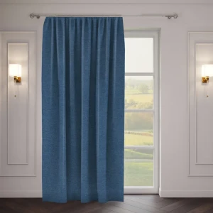 Штора на ленте «Стиль» 200x270 см однотон цвет синий