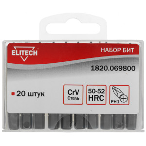 Набор бит ELITECH 1820.069800 9135834