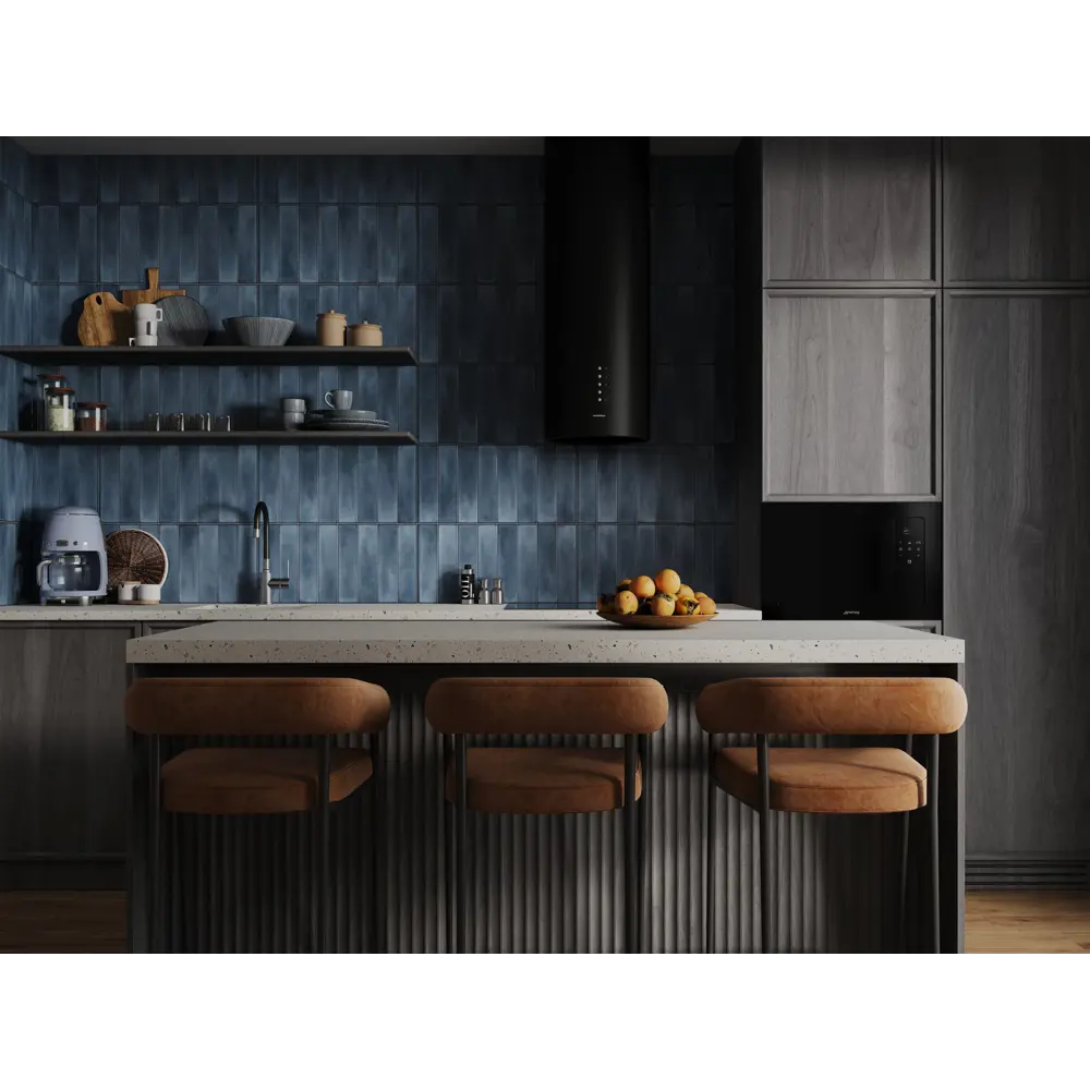 Настенная плитка KREAFORTA Cascada 29.8x59.8 1.425м цвет синий STLM-2059310 - Вид №7