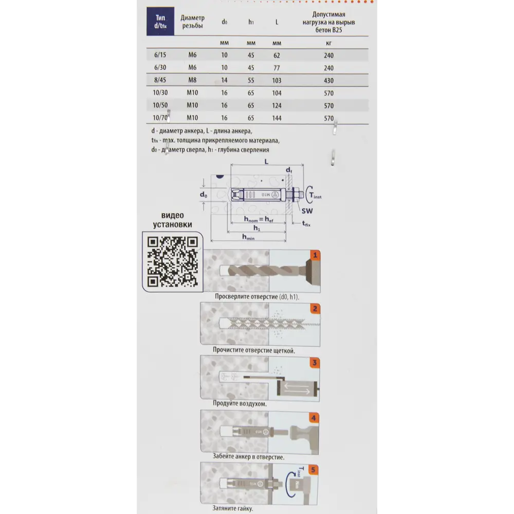 Анкер с болтом Sormat PFG LB 6-15 2 шт STLM-2115806 - Вид №3