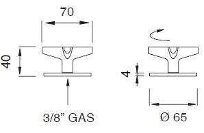 Ceadesign Напольный кран для холодной воды Cross Crx 34 - Вид №1