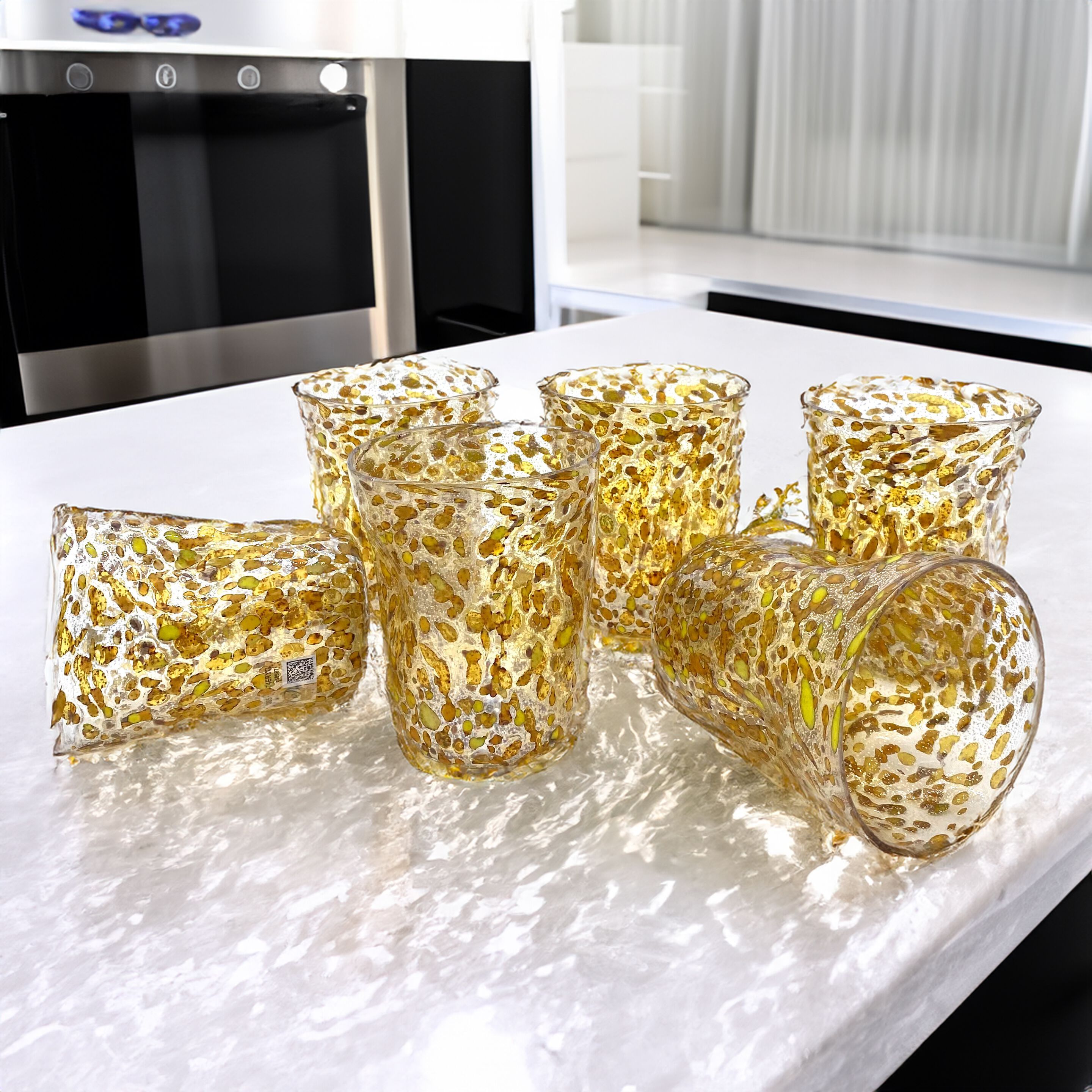 Набор из шести стаканов из муранского стекла ручной работы YourMurano готы ARCH-00133216