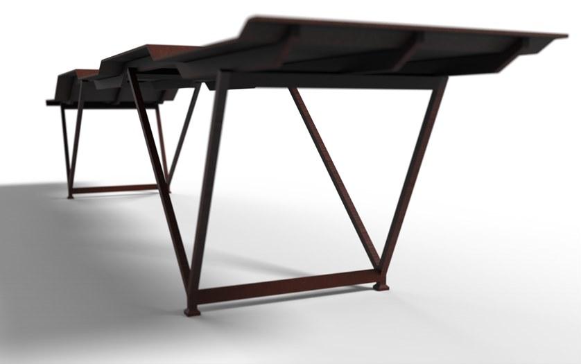 TrackDesign Скамья из стали Corten ™  Osp05078  - Вид №13