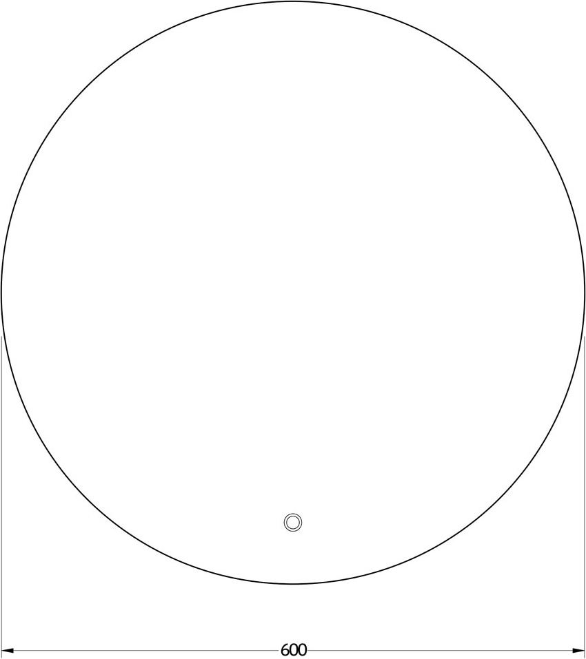 BY 2653 Зеркало с LED-подсветкой 15 W EVOFORM Ledshine - Вид №1