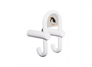 801.90.031 Двойной крючок для гардероба с держателем символа HEWI System 111 | Polyamid