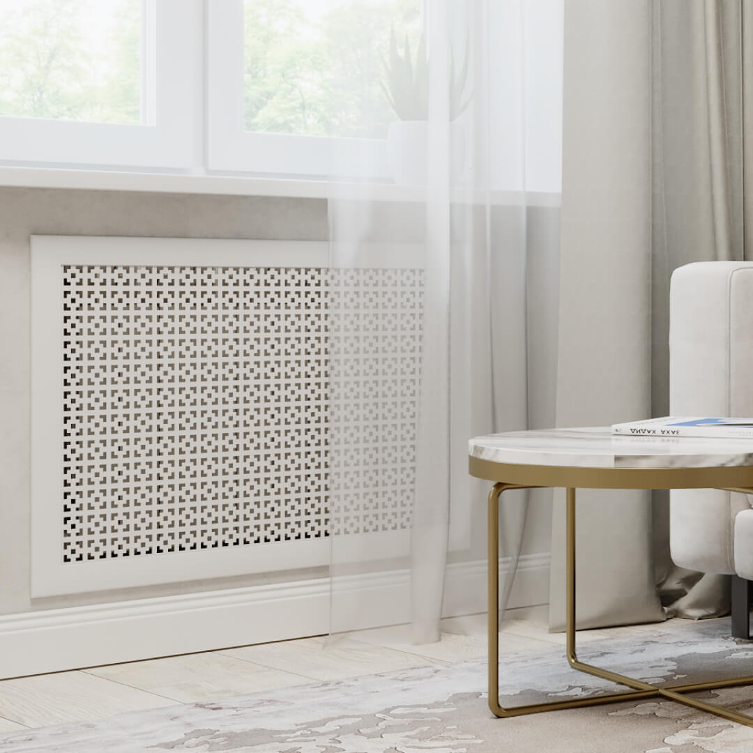 Экран для радиатора 120х60 см Дамаско белый STELLA STSR-1143 Standart - Вид №1