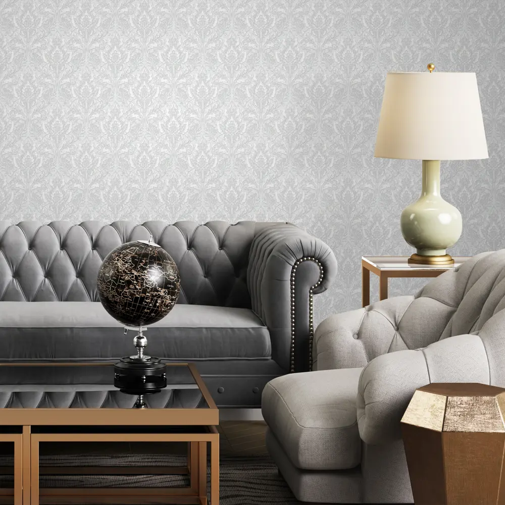 Обои флизелиновые Erismann Light 3 серые 1.06 м 60161-04 Light3 STLM-2136685 - Вид №2