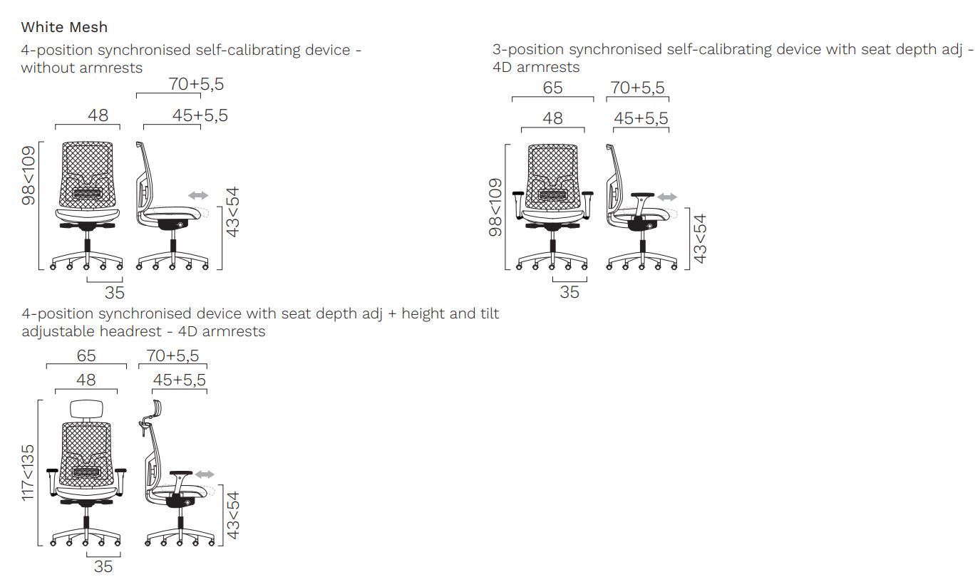 Вращающееся офисное кресло с подголовником FREZZA Kiku ARCH-00067425 - Вид №9