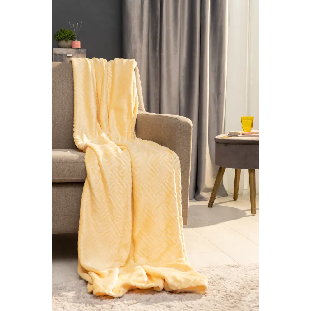 Плед Ardenza Hanya 150x200 см фланель цвет желтый STLM-2150702 - Вид №3