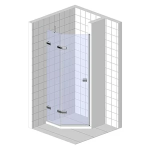 Душевая дверь в нишу 130x200 GK-862AG135 стекло прозрачное 6 мм GUTEWETTER TREND DOOR