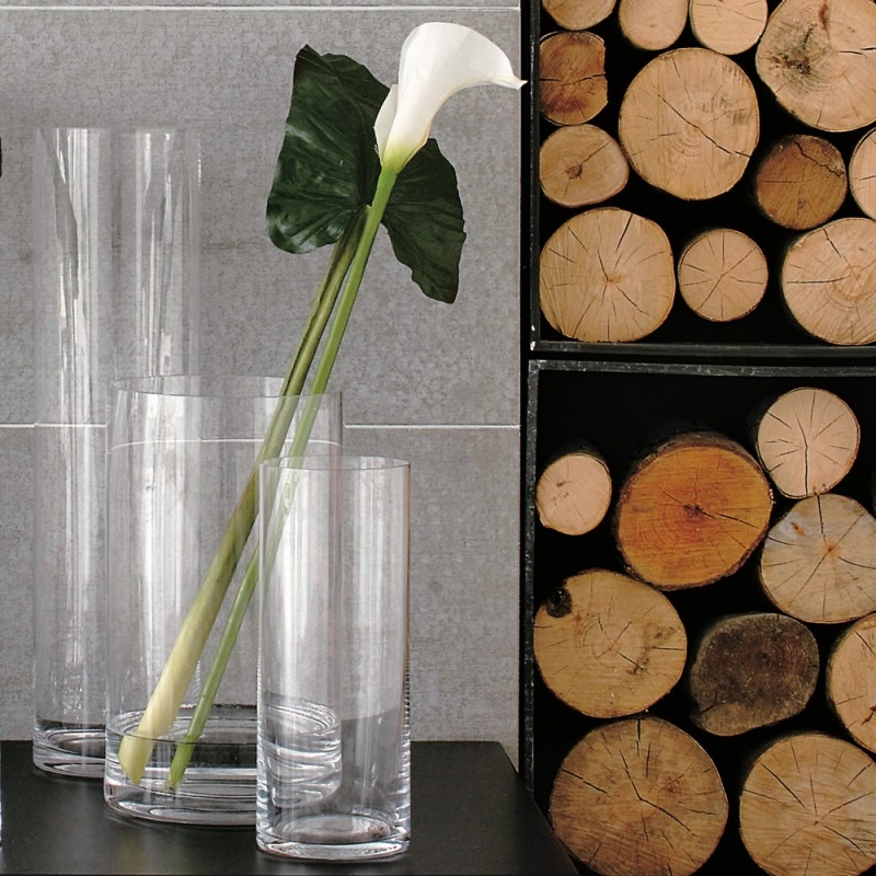 C18X18 Средняя цилиндрическая ваза Adriani e Rossi Прозрачный  - Вид №1