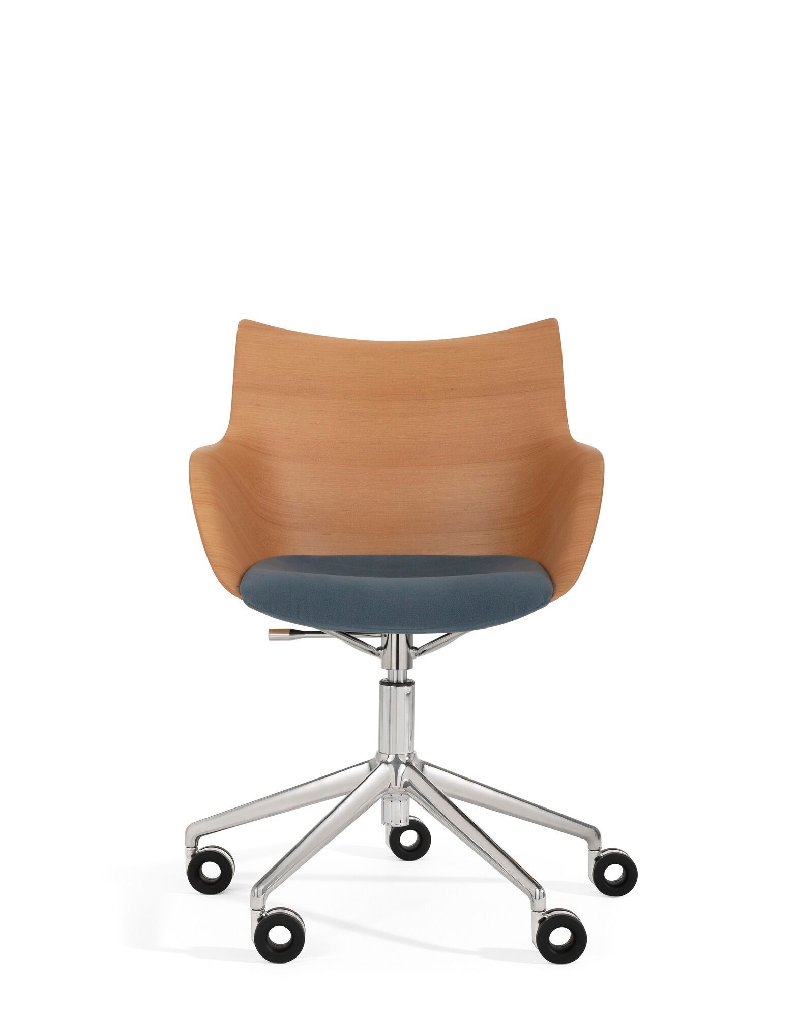 Стул с регулируемой высотой из шпона с мягким сиденьем Kartell Smart Wood ARCH-00145770 - Вид №6